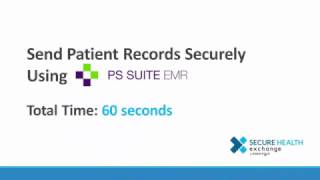 PS Suite Patient file export and send with Secure Health Exchange