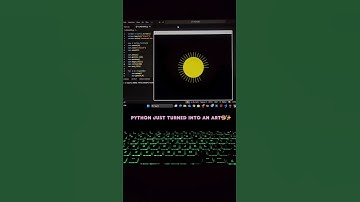 Sun 🌞 Design (Simple) using Python Turtle 🐢. Super Easy #python #coding #sun #simple #turtle #trend