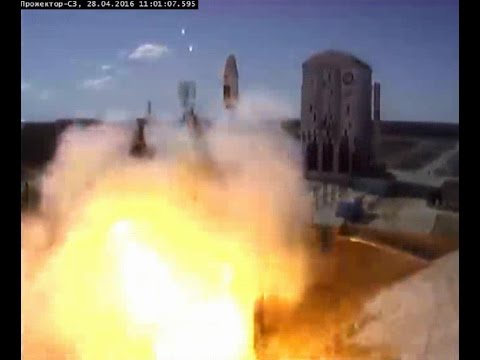 Запуск первой ракеты-носителя на космодроме «Восточный», запись с камеры BEWARD B89S-7