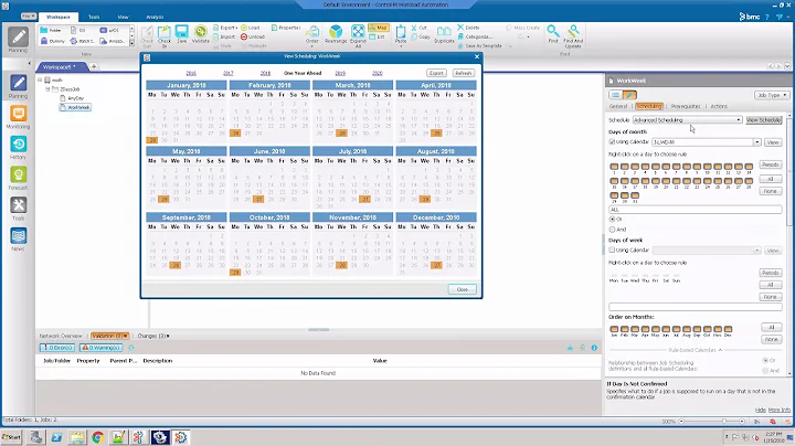 How to order a Job a specific number of days from the end of the month in Control-M
