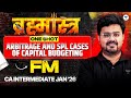 Arbitrage and Special Cases of Capital Budgeting | CA Inter Jan 26 | Financial Management |CA Aditya