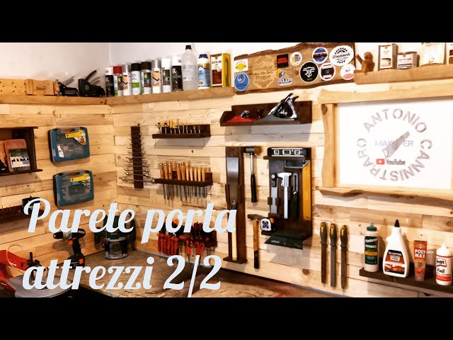 🏚 FAI DA TE 🛠 PARETE PORTA ATTREZZI DI PALLET 💡 