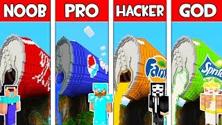 Minecraft - NOOB vs PRO vs HACKER vs GOD : SODA BATTLE in Minecraft ! Animation screenshot 4
