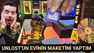 Unlost'un Evinin Maketini Yaptım - Yeni Yayın Odasının Maketi / Ev Turu #ÜnlüEvi