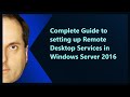 Guide complet pour configurer les services bureau  distance dans windows server 2016