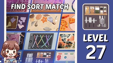 Find Sort Match Level 27 Walkthrough