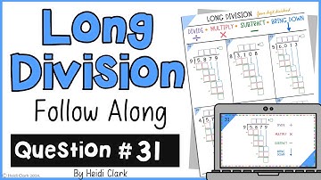 #31 how to do the standard algorithm for long division
