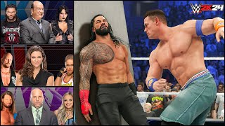 WWE 2K24 My GM Mode - WWE 2K24 Roman Reigns Vs John Cena #2