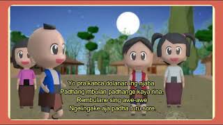 Lirik Tembang Dolanan Padhang bulan khas Jawa Tengah