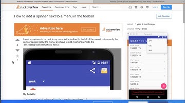 30. Spinner into Option Menu - Live Coding an Android App【Kotlin】