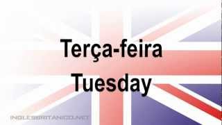 Dias da Semana em Ingles com tradução Português 