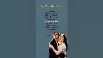 Thumbnail of My Heart Will Go On lyrics - Celine Dion #lyrics #titanic #myheartwillgoon #celinedion