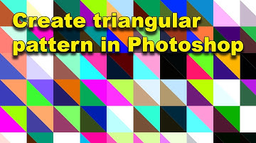 Photoshop : random triangular color pattern tutorial