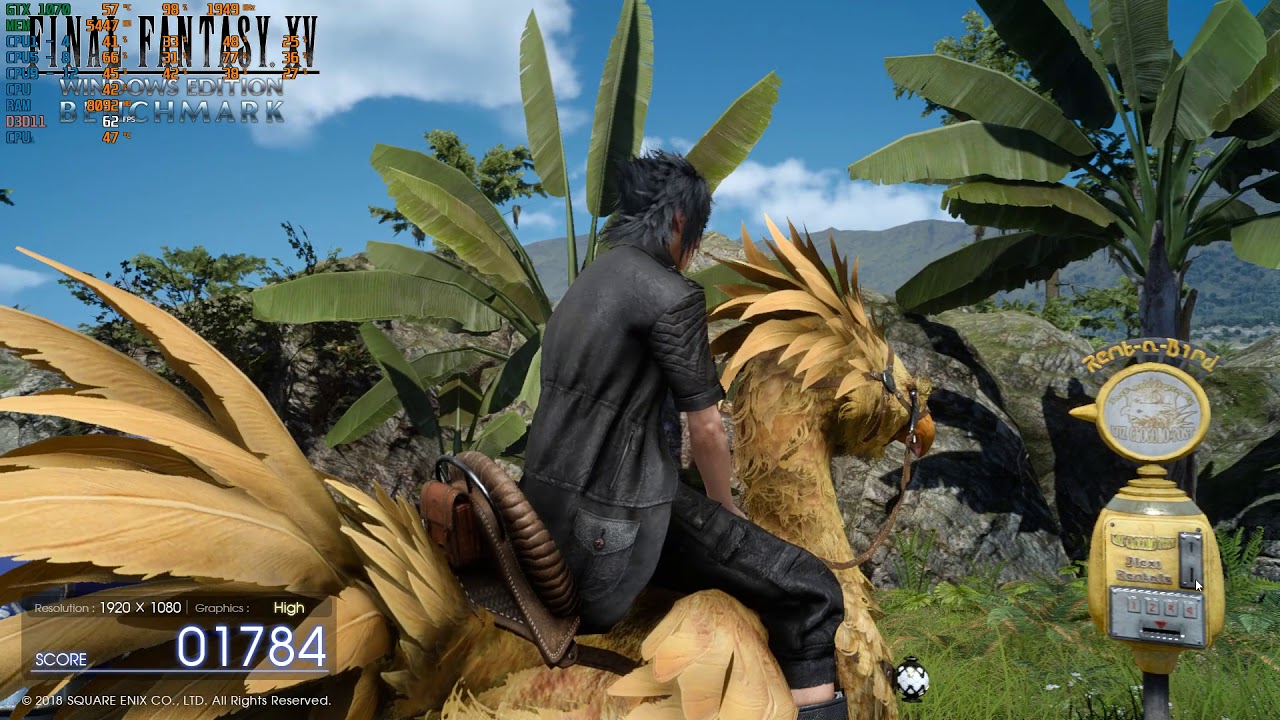 Final Fantasy XV PC - Benchmark com Ryzen + 1070 TI / 1080p