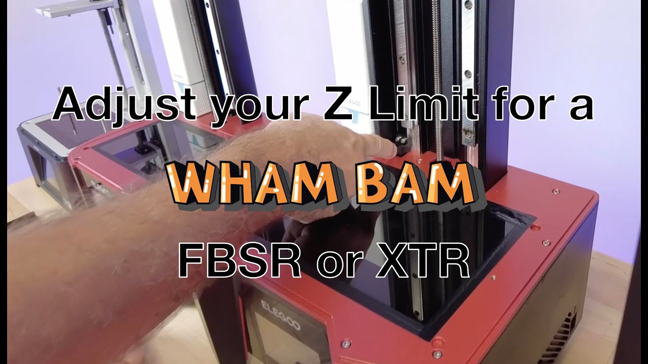 Free STL file Mars 4 DLP and Mars 4 Max Z limit extender for Wham Bam FBSR  🧞‍♂️・3D printing template to download・Cults