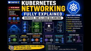📘 CHAPTER 4 —Kubernetes Networking FULLY Explained — Services, DNS & Load Balancing #kubernetes