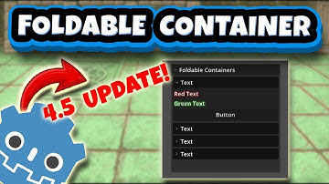 NEW Update in Godot 4.5! Foldable Container & Stacked Label Effects.... Is it good?