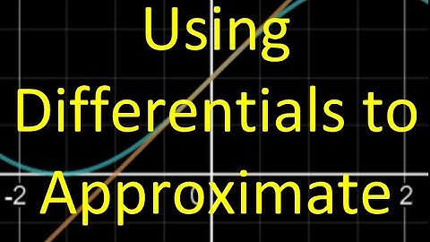 3.9D Using Differentials to Approximate Function Values