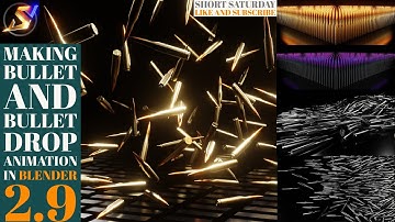 making bullet and bullet drop animation in blender 2.9 || EEVEE || [ Short Saturday]