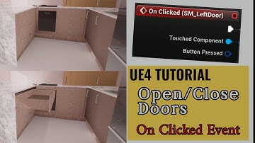 UE4 Tutorial | Blueprints | Open/Close Doors & Drawers w/On Clicked Event (Part II)