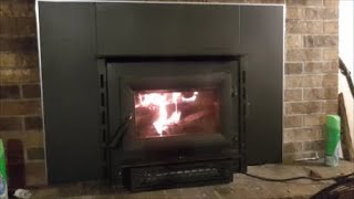 Vogelzang, Wood Stove Insert and Chimney Liner Insert. Install. - YouTube