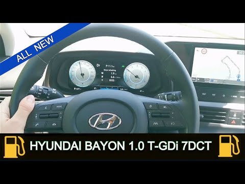 Hyundai Bayon 1.0 T-GDi 7DCT - fuel consumption 60 / 70 / 100 km/h