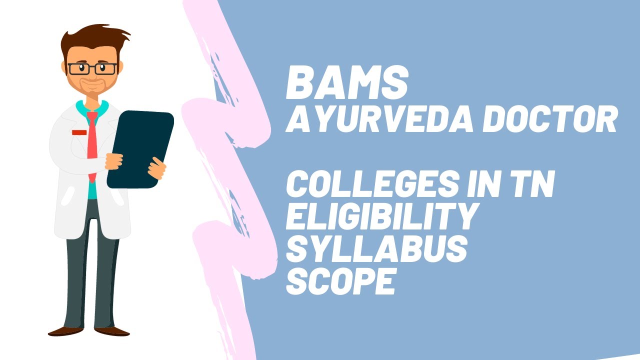BAMS Ayurveda Course in Tamilnadu AYUSH COURSES IN TN Tamil