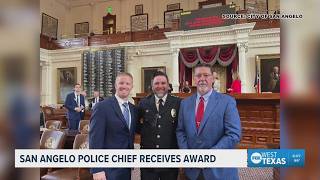 San Angelo Police Chief Travis Griffith receives recognition at the Texas capital