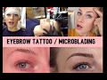 I GOT MY EYEBROWS TATTOOED ON! | Microblading | Process shown | best decision EVER