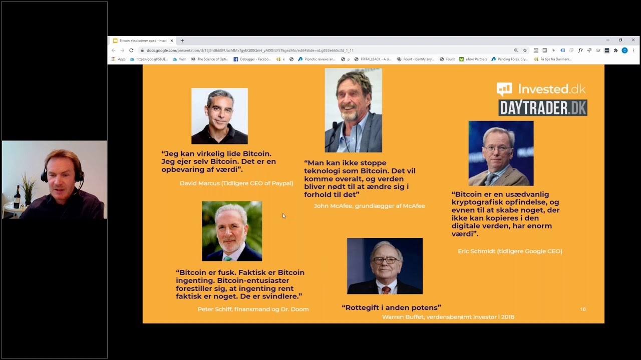 Analyse af kursen på bitcoin