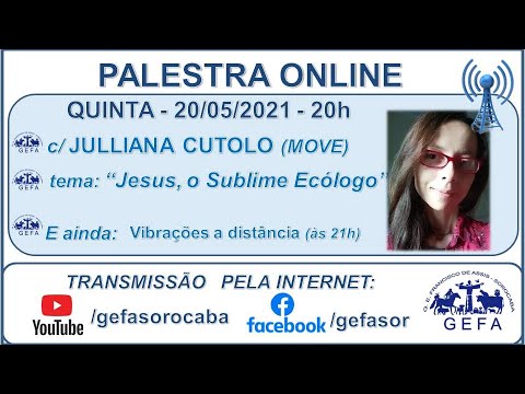 Assista: Palestra online - c/ JULLIANA CUTOLO (20/05/2021)