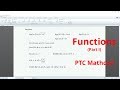 PTC Mathcad Tutorial - Functions | Part I - Custom Functions