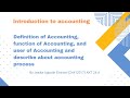 Definition, Functions, Users and Accounting Process