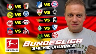 MES 9 PRONOSTICS BUNDESLIGA / LEVERKUSEN - AUGSBURG / HOFFENHEIM - BAYERN MUNICH