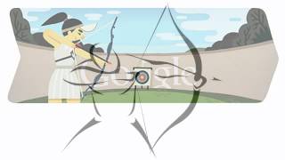 London 2012 Archery Google Doodle