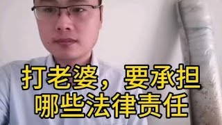 打老婆要承担哪些法律责任