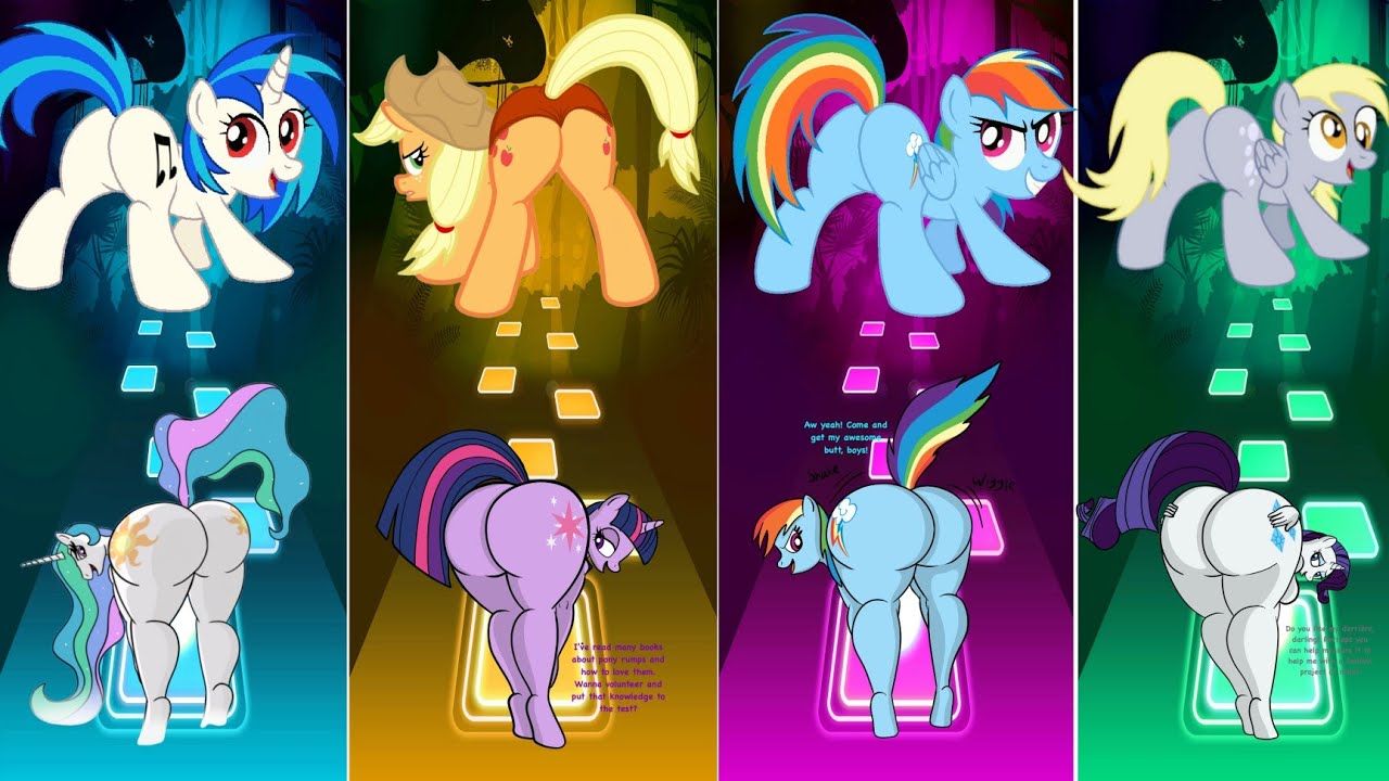 Applejack - Derpy Hooves - TwilightSparkle - pinkiepieSong tiles Hop EDM 