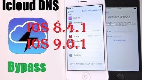 iCloud Activation Lock bypass iOS 8.4.1 - iOS 9.0.1