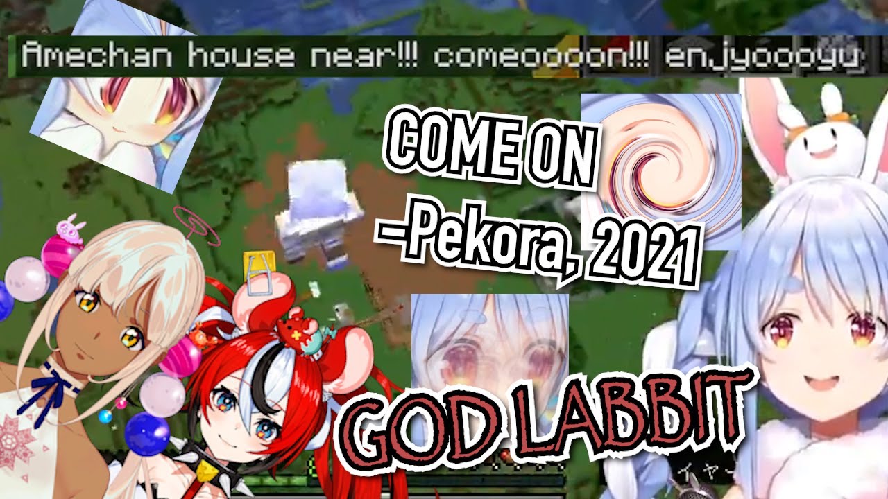 Pekora practices Engrish as she lures the EN server to get TNT launched