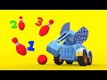 AnimaCars - Learn numbers with an Elephant - Learning cartoons for kids with trucks &amp; animals