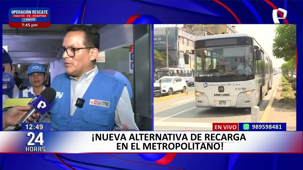 ¡Nueva modalidad de recarga en el Metropolitano! 🚌📱 ¡Evita las colas y recarga desde tu celular!
