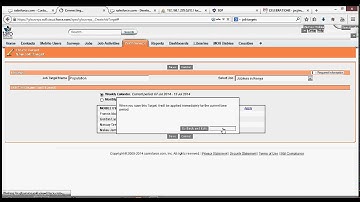 How to set up, update and use Job target on Sales force for Taroworks