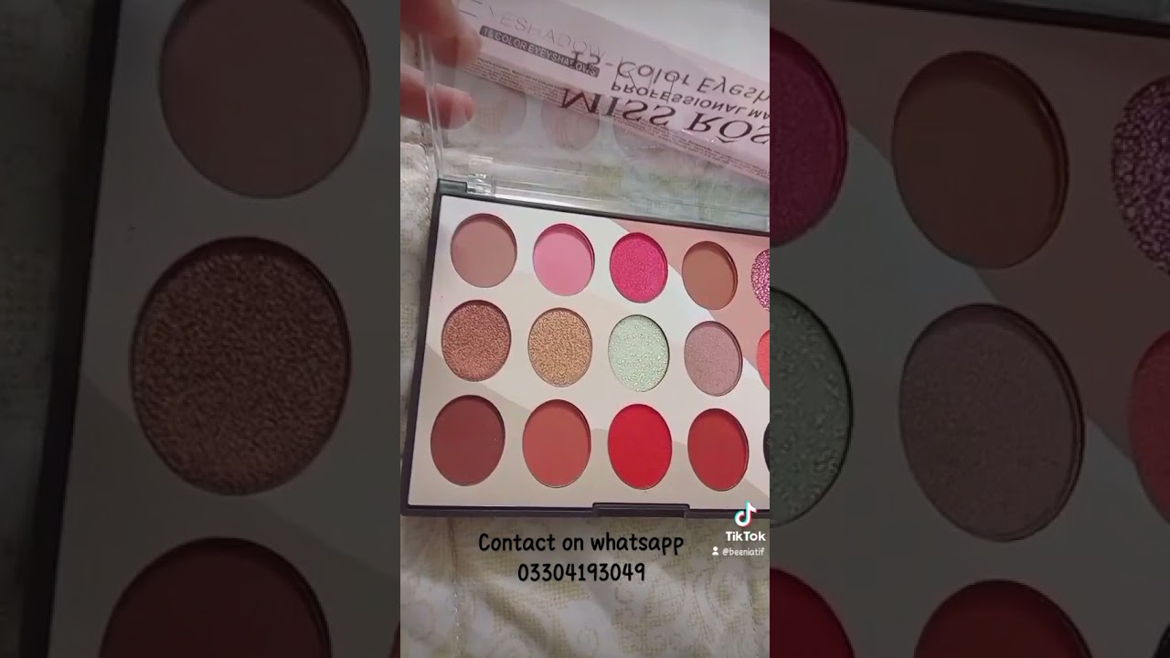 missrose | eyeshadow palette | 15 colours | contact for details