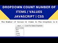 Count Number Of Items Values In Dropdown