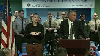 Sheriff Luna Announces the Opening of a Children s Library at CRDF Visitor s Center