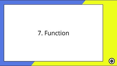 Function - Python Programming Skill Sharing Myanmar