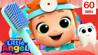 Baby John Learns About The Dentist | Little Angel - Healthy Habits for kids