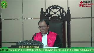 PEMBACAAN PUTUSAN PERKARA PERDATA NOMOR 61/PDT/2022/PT KDI