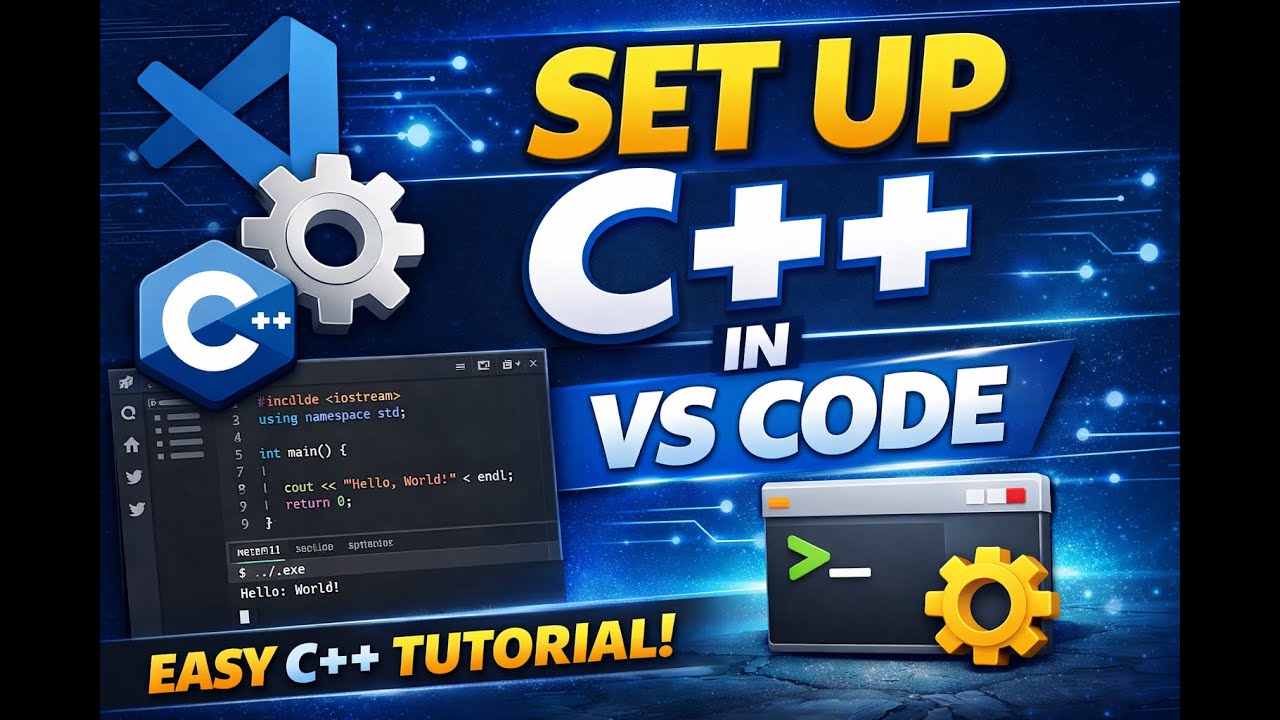 How to setup Visual studio code for C++ - YouTube