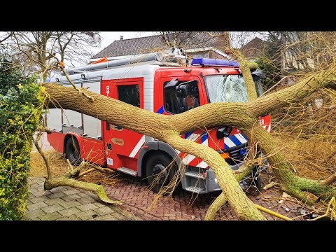 ? Storm In Nederland 18 Januari 2018 - CODE ROOD (Compilatie)
